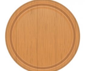 Wooden cutting board vector design set 01