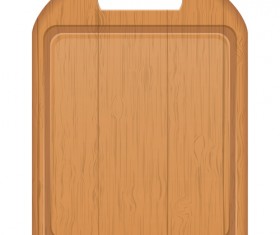 Wooden cutting board vector design set 03