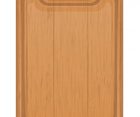 Wooden cutting board vector design set 06