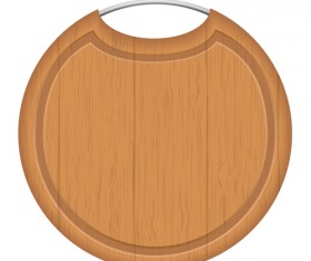 Wooden cutting board vector design set 08