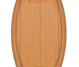 Wooden cutting board vector design set 09