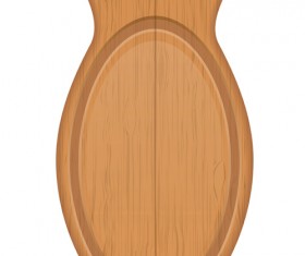 Wooden cutting board vector design set 11