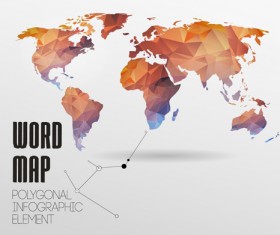 World map with infographics creative vector 04