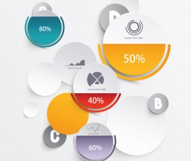 3D Infographics creative vectoe material 01