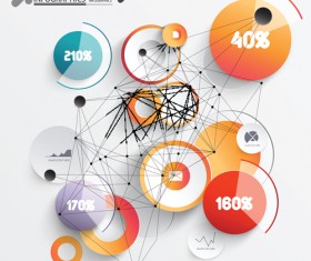 3D Infographics creative vectoe material 02