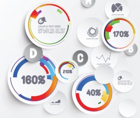 3D Infographics creative vectoe material 04