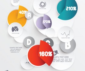 3D Infographics creative vectoe material 05