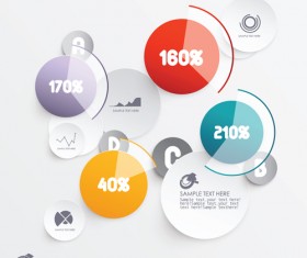 3D Infographics creative vectoe material 06