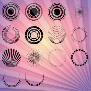 photoshop circle shapes free download