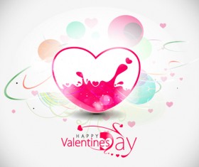 Abstract valentines day design vectors 01