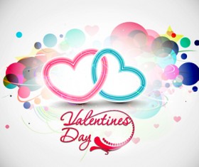 Abstract valentines day design vectors 03