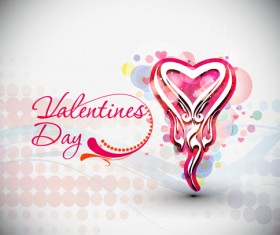Abstract valentines day design vectors 04