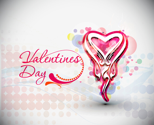 Abstract valentines day design vectors 04