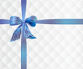 Beautiful bow gift cards vector material 01