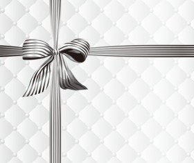 Beautiful bow gift cards vector material 14