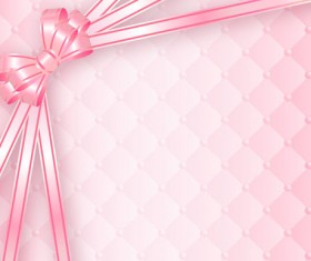 Beautiful bow gift cards vector material 18