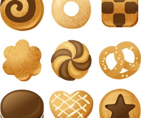 Biscuit food design vectors 03
