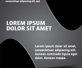 Blue styles brochure or flyer cover template vector 13