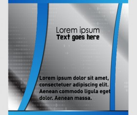 Blue styles brochure or flyer cover template vector 15