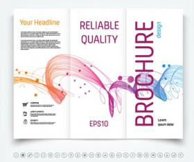 Brochure tri-fold cover template vectors design 11