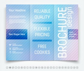 Brochure tri-fold cover template vectors design 14