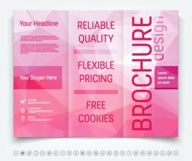 Brochure tri-fold cover template vectors design 15