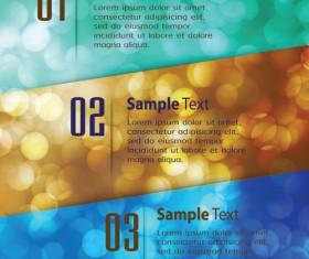Bumbered business template vectors set 01