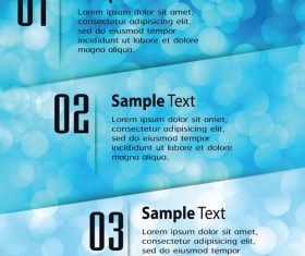 Bumbered business template vectors set 02