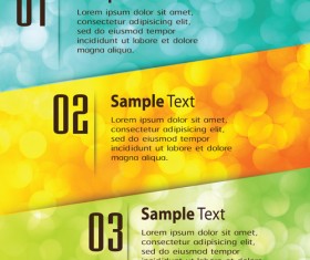 Bumbered business template vectors set 06