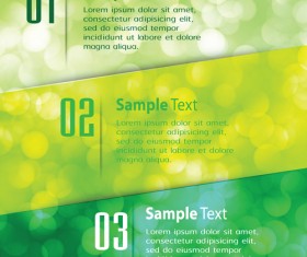 Bumbered business template vectors set 07