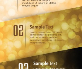 Bumbered business template vectors set 10