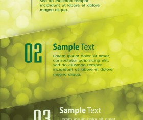 Bumbered business template vectors set 11