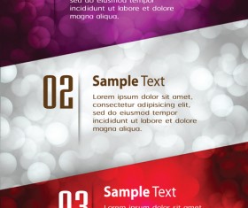 Bumbered business template vectors set 13