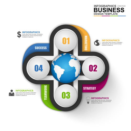 Business Infographic creative design 3833