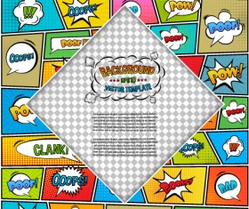 Cartoon, speech, bubbles, background, template,