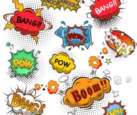 Cartoon text boxs vector material 02