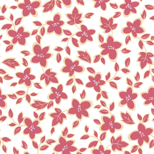 Children seamless pattern with flower vector 03