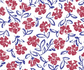 Children seamless pattern with flower vector 05