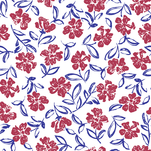 Children seamless pattern with flower vector 05