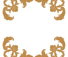 Classical baroque style frame vector design 08 free download