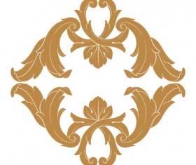 Classical baroque style frame vector design 07