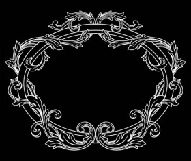 Classical baroque style frame vector design 08 free download