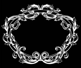 Classical baroque style frame vector design 08 free download