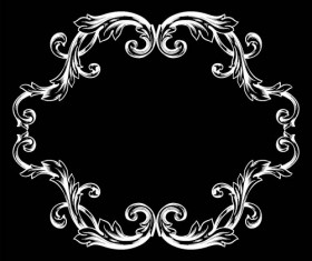 Classical baroque style frame vector design 08 free download