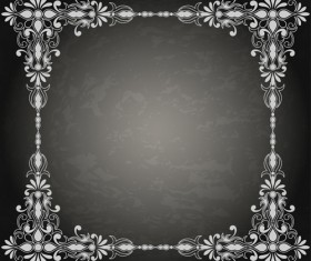 Classical decor frames retro vector set 03