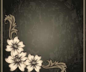 Classical decor frames retro vector set 06