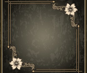 Classical decor frames retro vector set 07