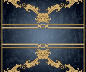 Classical decor frames retro vector set 11