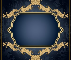 Classical decor frames retro vector set 12