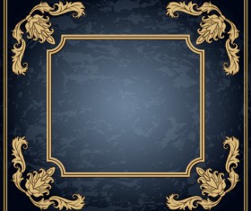 Classical decor frames retro vector set 13